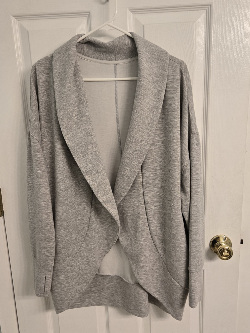 Yogalicious London Open Front Scuba Cardigan Grey M/L (See Measurements)